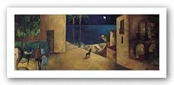 El Perro y la Luna by Didier Lourenco 39.375"x15.75" Art Print Poster