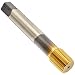 Applix 1697AP High Speed Steel High Performance Thread Forming Multi-Application Lube Grooves Taps, TiN Coated, Round with Square End