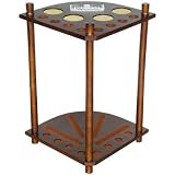 Sterling Deluxe Corner Cue Rack, Oak, 8 Cue