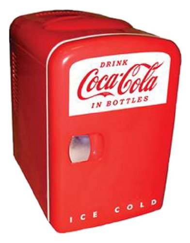 Koolatron KWC-4 Coca-Cola Personal 6-Can Mini Fridge
