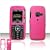 LG LX260 Rumor Scoop Cell Phone Hot Pink Rubber Feel Protective Case Faceplate Cover