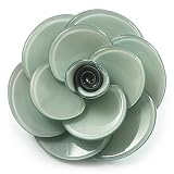 41vLXeNxvJL. SL160  Romantic Pale Green Plastic Rose Brooch