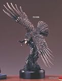 Bronze Plated Resin Sculpture Eagle Statue 13