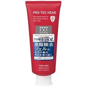 【クリックで詳細表示】PRO TEC ジェルシャンプー TYPE-COOL 180g： ヘルス＆ビューティー