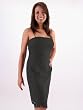 Black Designer Dress Jones New York Eyelet Trim Removable Straps Size 10
