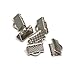 144pcs 10mm or 3/8 inch Ribbon Clamps with Loop - Silver