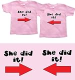 Twin Girls Gift Set Size 12-18 mo thru 4T (Includes 2 Pink T-shirts)