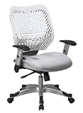 Kitchen & Housewares : Mesh and Ventilated Managers Chair with SpaceFlex Back - SPACE REVV Series - Office Star - 86-M22C655R