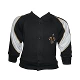 Boys NFL New Orleans Saints Button Down Sweatshirt Jacket - Black & White (Size: 24M)