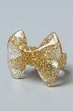 *The Extras The Resin Bow Ring in Gold,Jewelry for Women