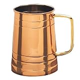 Old Dutch 4½¿ Décor Copper Tankard w/Brass Handle, 1 Pint