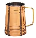 Old Dutch 4½¿ Décor Copper Tankard w/Brass Handle, 1 Pint