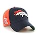 '47 NFL Denver Broncos Flagstaff Clean Up Hat, One Size, Orange