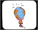 Mouse Pad with global warming, fire, sweat