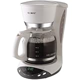 Mr. Coffee DWX20 12-Cup Programmable Coffeemaker, White