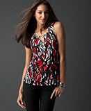 INC International Concepts? Sleeveless Scoop-Neck Top with Silvertone Detail