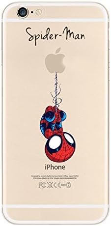 Chivel (TM) Hard Shell Anti-Scratch Cute Design Transparent Clear Slim Snap Protector Faceplate Air Jacket Case Cover for iPhone 6 4.7" (Spider Man 2)