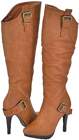 Anne Michelle Motive-04 Chestnut Fashion Boots
