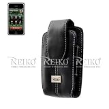 New Fashionable Leather Vertical Pouch Protective Carrying Case with belt clip for Apple iPhone 3GS – 16GB 32GB 3G – 8GB / HTC Fender Edition MyTouch 3G HTC Hero / HP iPAQ Glisten / Huawei Tap U7519 LG Vu / CU920 / CU915 / Motorola Devour Clutch i465 Roi / Nokia E71 / E71X / E72 N900 / PCD Razzle TXT8030 / Samsung Freeform / Link R350 / R351 Galaxy  / Sony Ericsson Aspen – Black