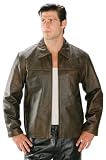 Classic Mens Distress Brown Leather Jackets