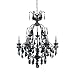Bella Maison Collection Victorian-Inspired Black Crystal Chandelier 99189-EBY