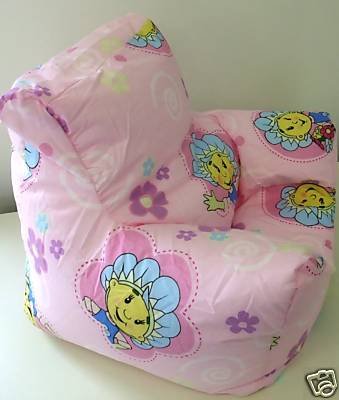 Fifi And The Flowertots Pink Bean Bag Arm Chair with Beans Official