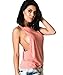 Coqueta Swimwear Open T-Back Tank Sexy Halter Tunic Backless Sport Shirt Peach
