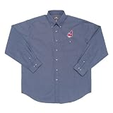 Cleveland Indians MLB Matrix Button Down Shirt (Navy)