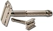 Shaving Factory Double Edge Safety Razor, Silver