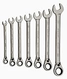 Stanley 85-998 7 Piece Metric Reverse Ratcheting Wrench Set