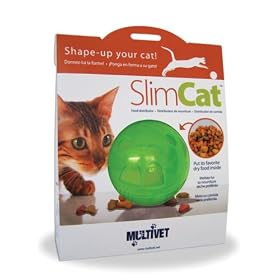 MultiVet Slim Cat - Cat/Kitten Food Distributor/Treat Ball - Green