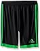 adidas Performance Youth Tastigo 15 Shorts, Black/Solar Slime, X-Large