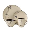 Pfaltzgraff Everyday Fleurette 16-Piece Dinnerware Set Service for 4