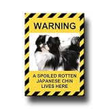 Japanese Chin Spoiled Rotten Fridge Magnet