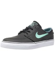 Nike Zoom Stefan Janoski L Skate Shoe - Mens Black/Night Factor/Crystal Mint, 9.0