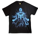 Superman X-Ray Mens Tee Shirt Black