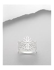 Flower Ring In 92.5 Sterling Silver