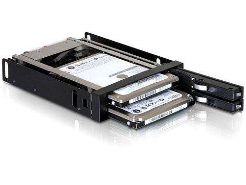 Delock 3.5 Zoll Wechselrahmen f&uuml;r 2x 2,5 Zoll SATA HDD Preisvergleich