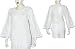 Ladies Shirt Cotton Long Sleeve Top Blouse Chikan Embroidery Size S
