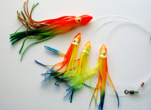 DAISY CHAIN BAIT RIG Mexican Flag Saltwater Fishing Lure for Tuna Marlin Sails
