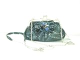 Jessica Simpson Alex Kisslock Crossbody Handbag Purse ~ Dark Denim In Color