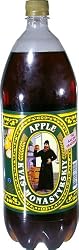 "APPLE" (Kvas) "UKRAINE", Packaged in Plastic Bottle, 2L. "Monastyrsky"