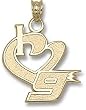 Driver Number "I Heart 9" 3/4" Charm/Pendant -14K/10K, Stainless Steel or Gold Plated