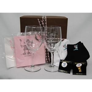 Golf Gals Gift Boxes - Wine Gal Socks, Wine Glasses, Visor Clips, & Napkins Golf Gals Gift Boxes - Wine Gal Socks, Wine Glasses, Visor Clips, & Napkins