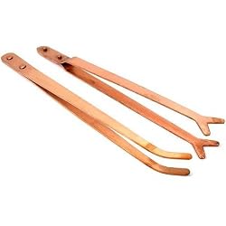 2 Copper Tweezers Jewelers Pickling Acid Soldering Tool
