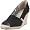 Toms Women's Wedge Black Canvas Size 5