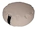 Bean Products Hemp Natural - Round Zafu Meditation Cushion - Yoga - Organic Buckwheat Fill - Made in USA