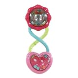 Bright Starts Rattle and Shake Barbell Rattle, Pretty in Pink