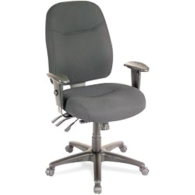 Alera WR41FB10B Wrigley Series High-Back Multifunction Chair with Black Upholstery by Alera