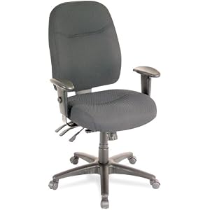 Alera WR41FB10B Wrigley Series High-Back Multifunction Chair with Black Upholstery